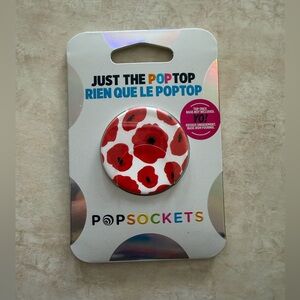 PopSocket Vibrant Red Poppy Phone PopTop